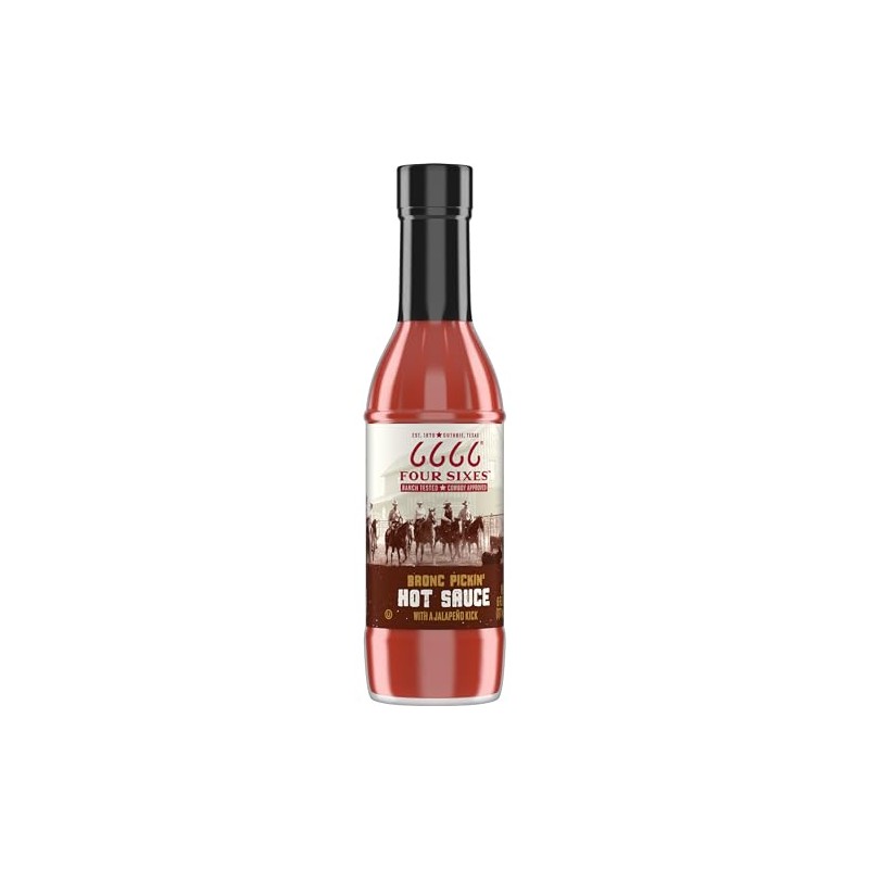 6666 Four Sixes Bronc Pickin' Hot Sauce, 6 Ounce