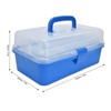 Plastic Storage Box Portable 3 Layer Folding Handheld Tool Organizer