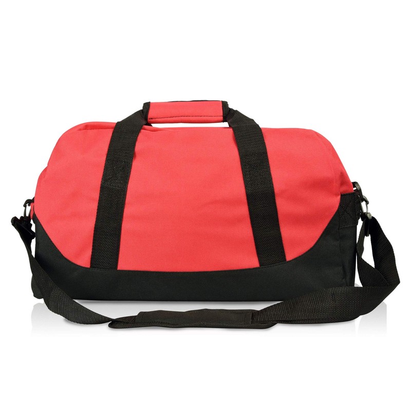 Dalix 18'' Two Tone Duffle Bag in Red Medium