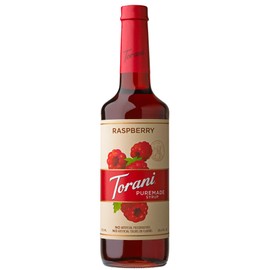 Torani Puremade Syrup, Raspberry Flavor, Glass Bottle, Natural Flavors, 25.4 Fl. Oz., 750 mL