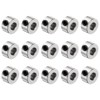 sourcing map 15pcs Set Screw Collars 4.05mm Bore Shaft Collars,