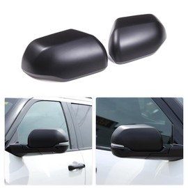 Sideview Mirror Cap Cover Trim Compatible with Toyota Tundra Sequoia 2022-2025, Side Wing Mirror Cap Car Decoration Accessories (Turn Signal Lamp Version) (Matte black)