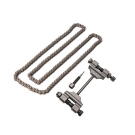 ICONSPORTSS 25H 132 Links Chain with Master Link and Chain Breaker Tool for 47cc 49cc 50cc ATV Quad Scooter Mini Dirt Pocket Bike Minimoto Go Kart Chopper 2 Stroke