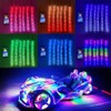 Tzvmny 6PCS 1FT 30CM Single Row Dream Color Chasing Flow