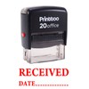 Printtoo Received with Date Self Inking Rubber Stamp Office Stationary