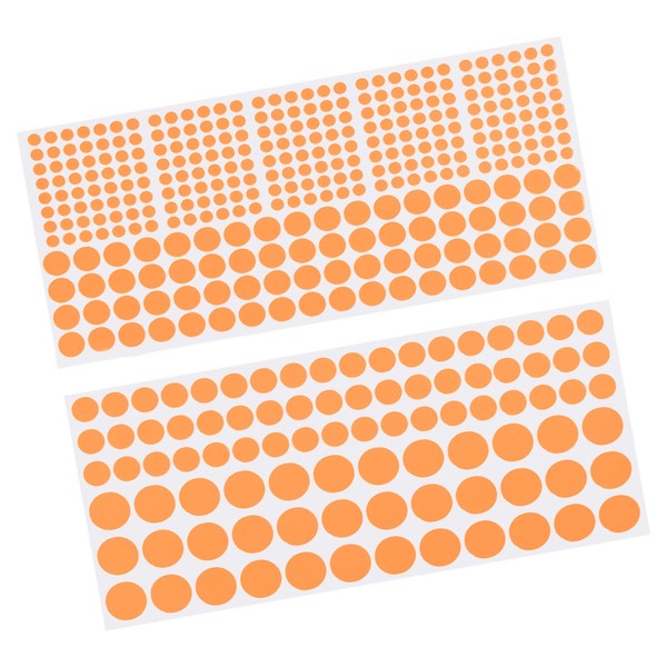 MECCANIXITY Glow in The Dark Tape Dots,0.2" 0.4" 0.6" 407