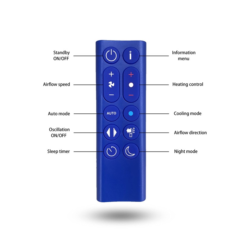 Replacement Remote Control for Dyson Fan HP04 HP05 HP06 HP09
