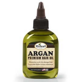 Difeel Aceite de cabello natural premium - Aceite de argán 2.5 onzas