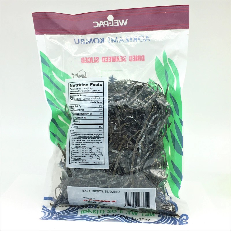 WEL.PAC WEL-PAC Aokizami Kombu-Dried Seaweed Sliced 4oz /113.4g