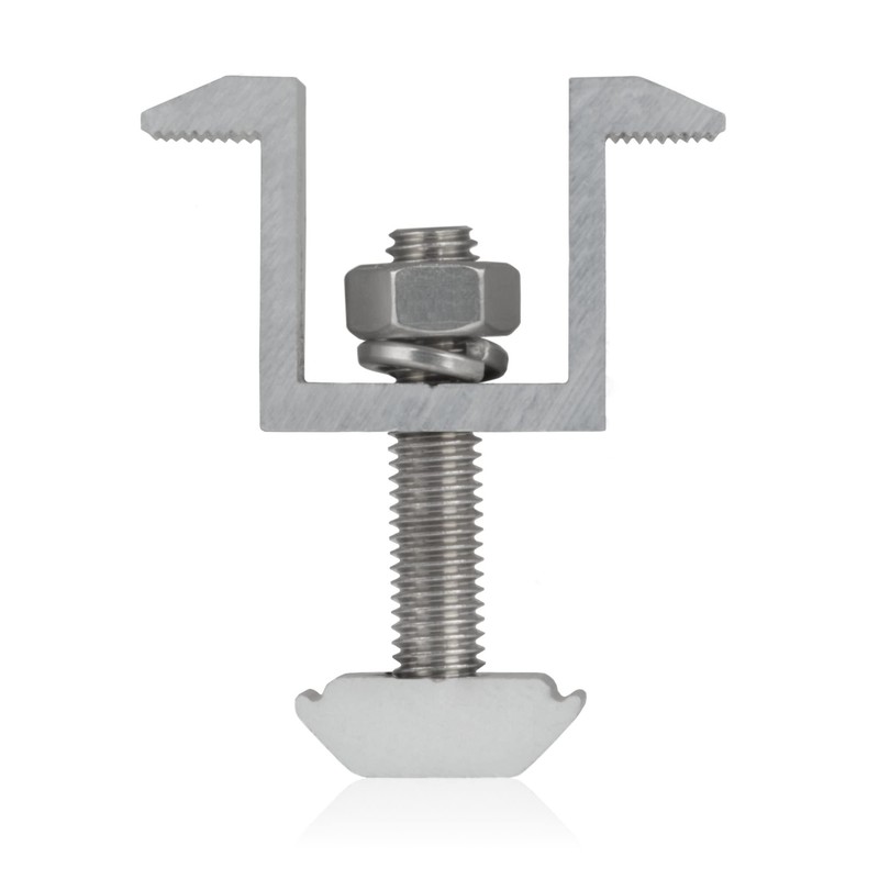 Zelsius Solar Panel Bracket Rail with Centre Clamps, Solar Panel