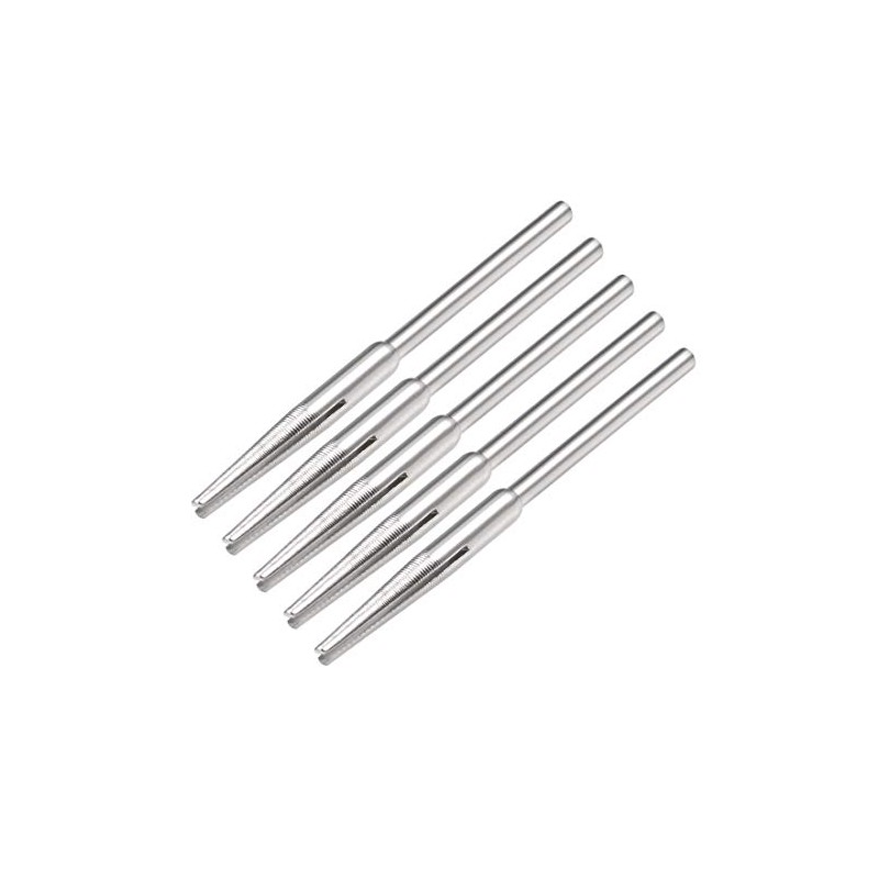 uxcell 2.35mm Shank Split Mandrel Tapered Sandpaper Holder for Abrasive