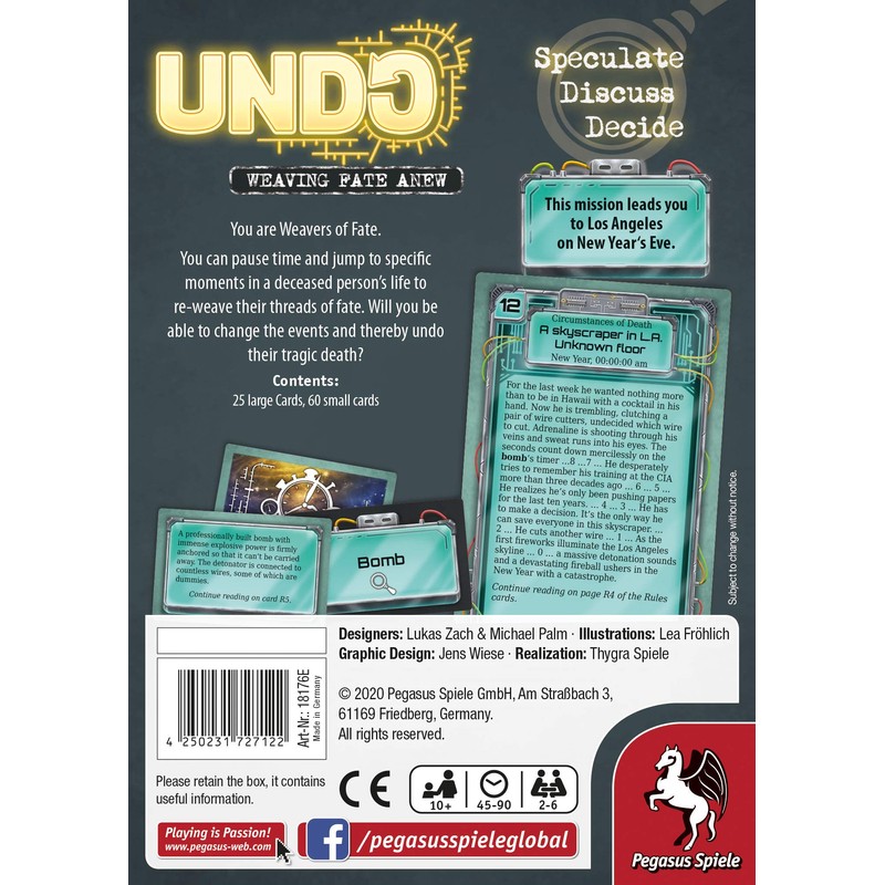 Pegasus Spiele 18176E UNDO-600 Seconds
