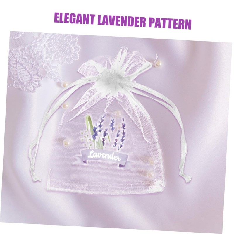 ABOOFAN 10PCS Light Drawstring Sachet Bags Empty Organza Bags for