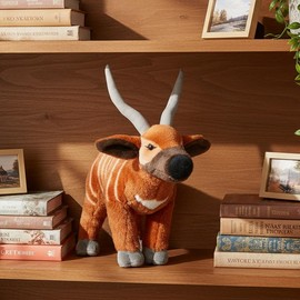 The Petting Zoo Bongo Stuffed Animal Plushie, Gifts for Kids, Wild Onez Wildlife Animals, Bongo Plush Toy, 14 inches