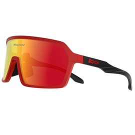 SCVCN Polarized Cycling Glasses Sport Sunglasses MTB BMX Men Women Ride Bike Bicycle Running Golf Hiking Volleyball Tennis Driving Fishing Softball Mountain Riding 16