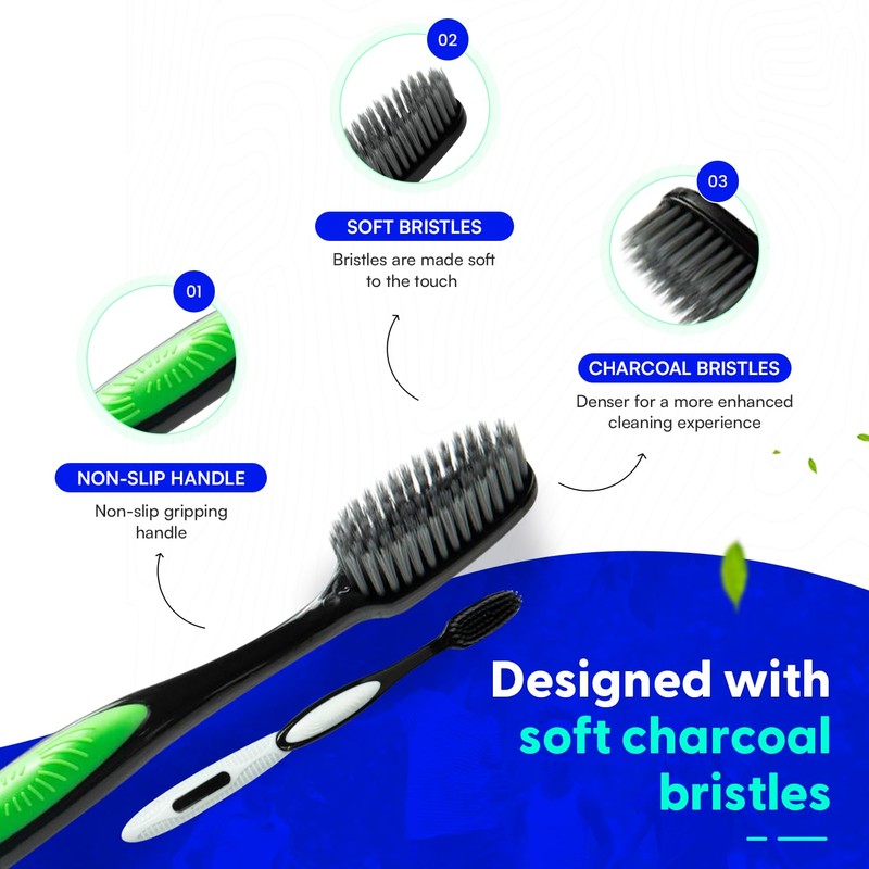 SmartSmile 72 Pcs Bulk Adult Toothbrushes Individually Packaged - Assorted