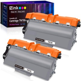 E-Z Ink (TM) Compatible Toner Cartridge Replacement for Brother TN750 TN-750 TN720 TN-720 to use with HL-5450DN HL-5470DW HL-6180DW MFC-8710DW MFC-8910DW MFC-8950DW (Black, High Yield, 2-Pack)