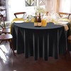 Bgtecho 16Pcs 84" Round Plastic Tablecloth 12 x 108 Satin