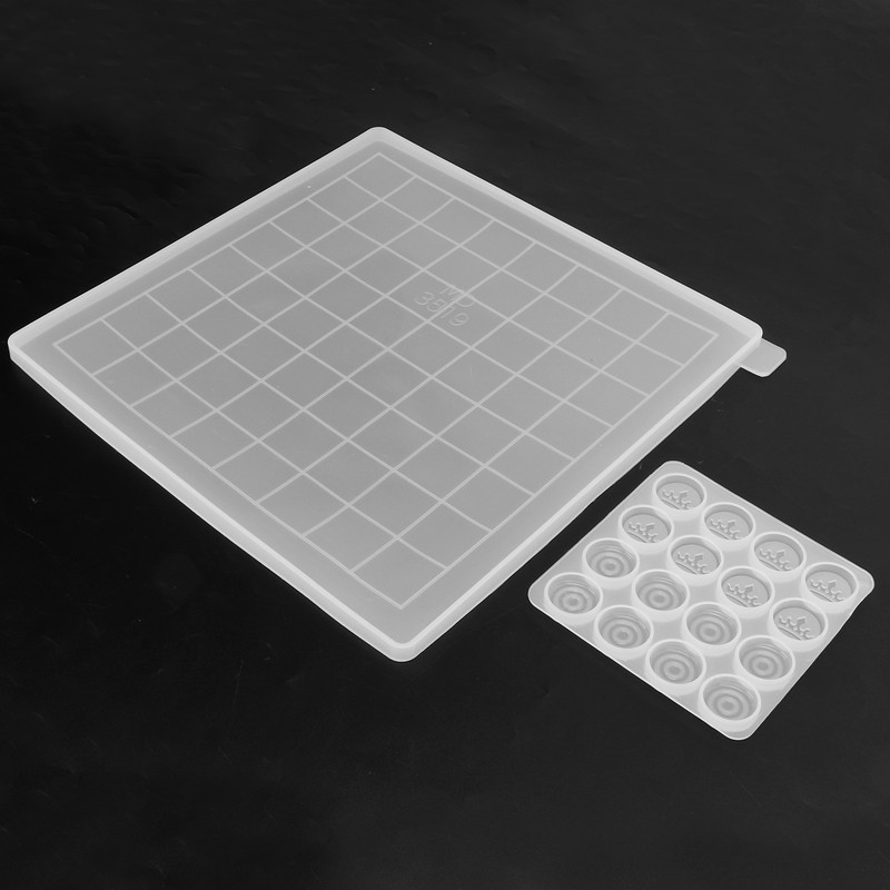 2Pcs Chess Molds Transparent DIY Epoxy Resin Drop Glue Silicone