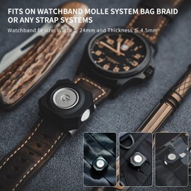 MecArmy CPLU Wrist Flashlight, Compact USB-C Rechargeable EDC LED Light, 300 Lumens, Double-Click Anti-Misfire, IPX6 Waterproof, for Running, Night Walking, Hiking - Fits on Watchband/Strap Systems