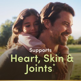 Nature's Bounty Omega 3, Plant-Based Omega 3 Fatty Acid Supplement, 520mg, Supports Whole Body Health Including Heart, Skin, Joint, 30 Vegetarian Softgels, Fish Oil Alternative