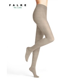 FALKE Women's Family W Ti Sustainable Cotton Plain Tights Beige Linen Melange 4541, 48-50, Beige Linen Melange 4541