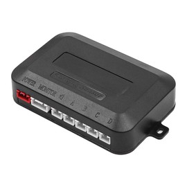 ANCLLO Black Parking Sensor with 4 Sensors Car Reversing Radar System Buzzer Alarm