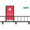 315mm x 105mm x 3mm premium composite aluminium Fire exit