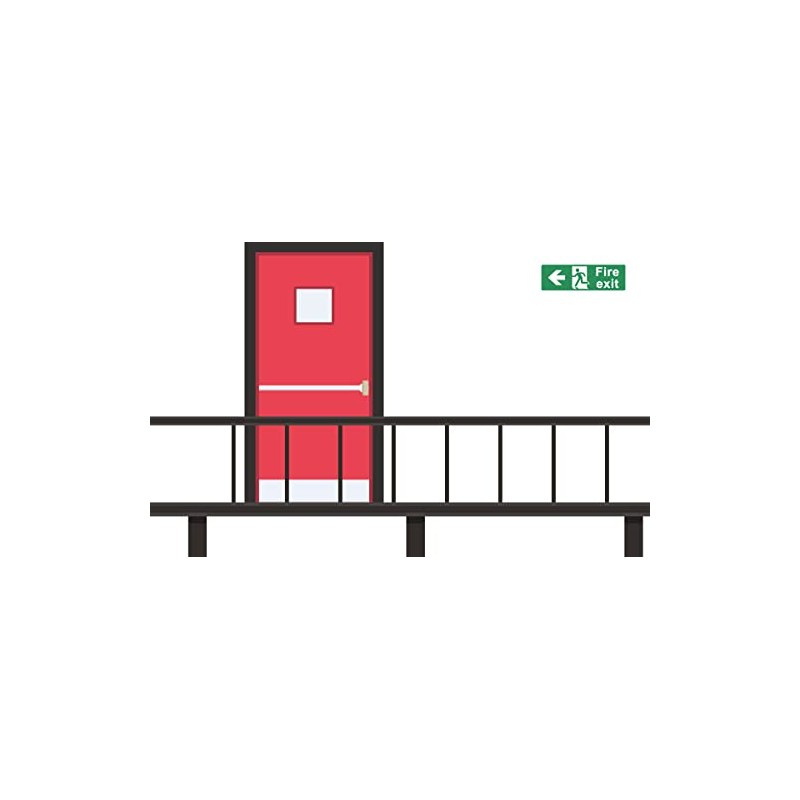 315mm x 105mm x 3mm premium composite aluminium Fire exit