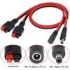 HCFeng 14AWG DC 5521Male/Female Power Plug to an-der-Son Cable 45A