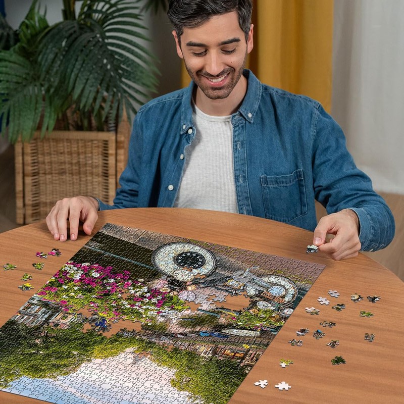 Ravensburger Puzzle 12000780 - Bicycle and Flowers in Amsterdam -