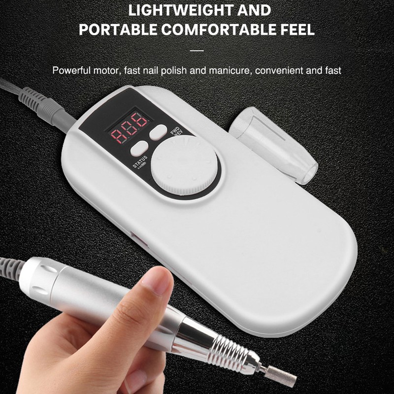 35000RPM Portable Nail Drill Machine Electric Nail Grinding Polisher Manicure