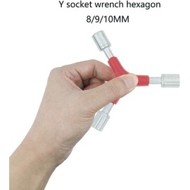 AIYIBEN Bicycle Travel Tool Y Shape Hex Nut Set 2.5/3/4/MM 5/6/8MM Y Shape Socket Wrench 8/9/10MM Used for Daily Bike Repair Tools