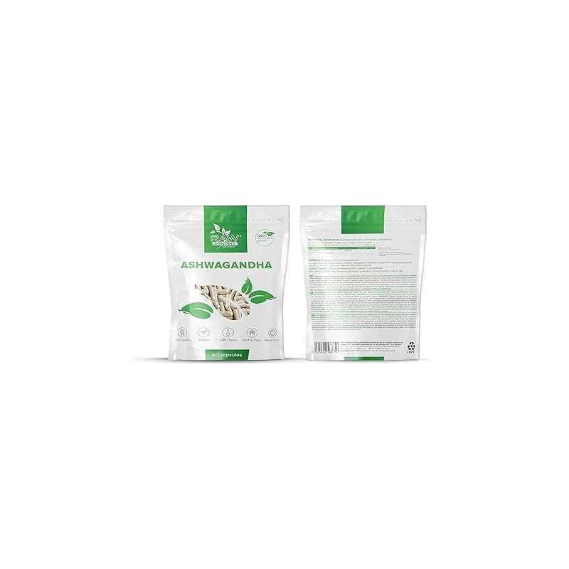 Ashwagandha Extract 5:1 500 mg, 60 Capsules - Powerful Stress