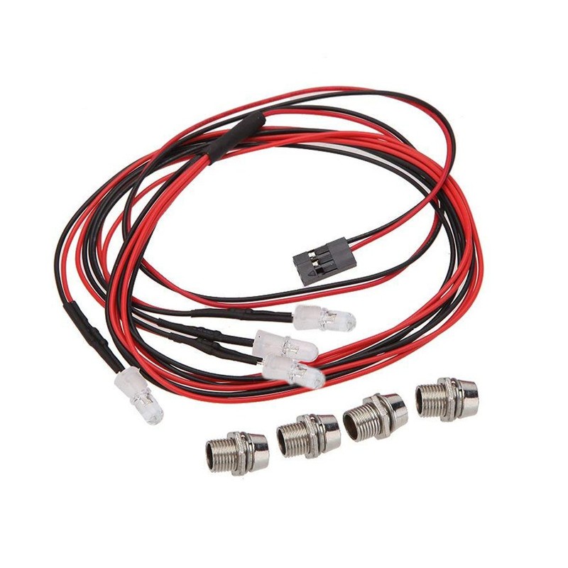 ShareGoo ShareGoo 4Leds LED Light Headlights Taillight Kit Accessories Compatible