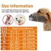 Dog Muzzle Soft Nylon Muzzle - Adjustable Breathable Mesh Muzzle,