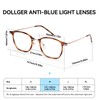 Dollger Blue Light Blocking Brille Frau Mann, Mode kleine quadratische