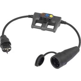 VOLTCRAFT Messadapter Schutzkontakt-Gummi-plug - Schutzkontakt-Gummi-clutch DLA-1L 16