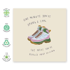 Central 23 Funny Birthday Cards For Men Women - One Minute You're Into Hiking - Girlfriend Birthday Card For Her - Funny Wife Birthday Cards - Gifts For Her Him They - Comes With Fun Stickers