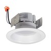 Nora NOX-432 4" Onyx, Round LED Baffle (White)
