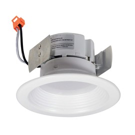 Nora NOX-432 4" Onyx, Round LED Baffle (White)