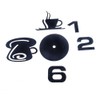 ZSooner Acrylic 3D Wall Clock, Coffee Cup Pattern DIY 3D