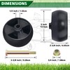 CheeMuii 6 Pack 734-04155 Mower Deck Wheels Kit 5 Inch