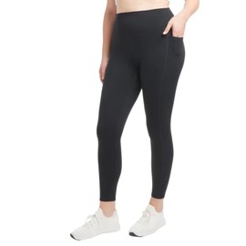 Danskin Women's High Waist Lightweight Legging Tight (US, Alpha, Large, Regular, Regular, Black Salt)