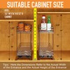 BBV Spice Rack Organizer, Double layer Seasoning Organizer for Cabinet