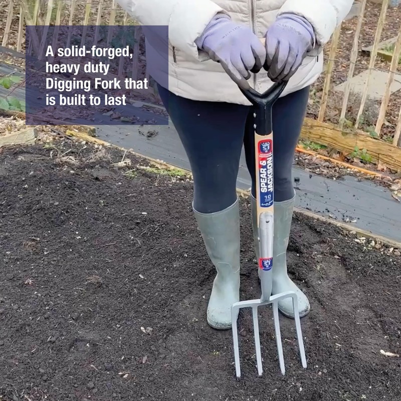 Spear & Jackson 1680NB Neverbend Carbon Steel Digging Fork 99.5
