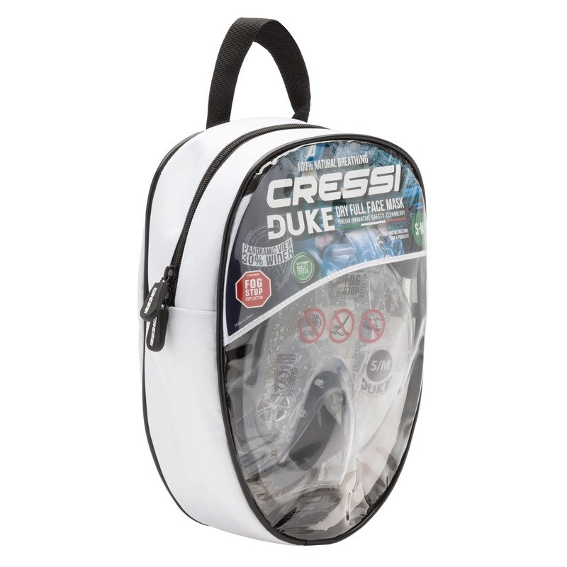 Cressi Duke Full Face Snorkel Dry Mask - Available in