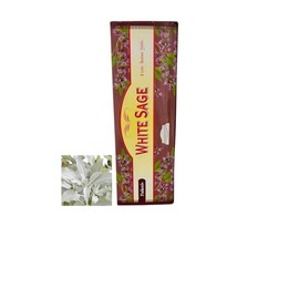 White Sage Incense Sticks by Tulasi Pack of 120 Sticks. Ideal for Aromatherapy, Natural, Relaxing, Meditation & Positive Vibes. Spirtual & Natural Fragrance.