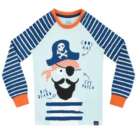 Harry Bear Boys Pirate Pyjamas Snuggle Fit Blue Age 6 to 7 Years