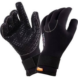 SARHLIO Neoprene Water Gloves 3mm Warm Wetsuit Gloves for Scuba Diving Snorkeling Paddling Surfing Kayaking Canoeing Spearfishing Skiing(L)